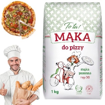 MĄKA NA PRAWDZIWĄ WŁOSKĄ PIZZĘ TOTA! TYP 00 1 KG POLSKA LEKKA ŚWIEŻA