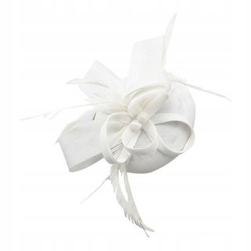 Bow Feather Opaska Fascinator Kapelusz Wesela