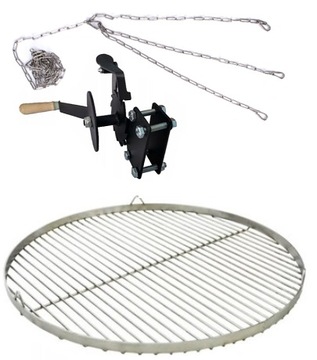 Ruszt do grilla STAL CHROMOWANA 70cm KOŁOWROTEK