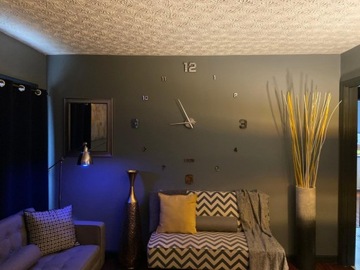 БОЛЬШИЕ НАСТЕННЫЕ ЧАСЫ НА СТЕНЕ 3D БЕСШУМНЫЕ Сделай сам, ЗЕРКАЛО 65-130см