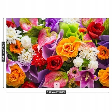 TAPETA flizelinowa Kwiaty 152x104