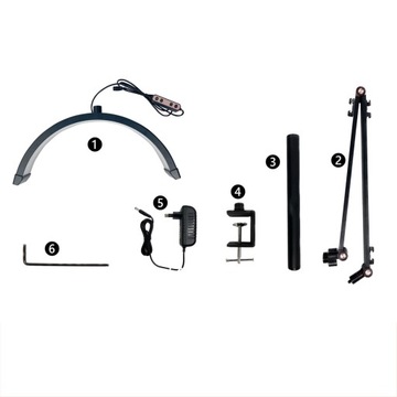 Светодиодный косметический торшер Бестеневые наращивания ресниц 36 Вт + держатель