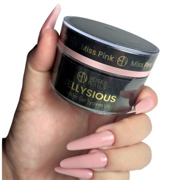 Boska Nails Żel budujący UV do paznokci galaretka Jellysious Miss Pink 15ml