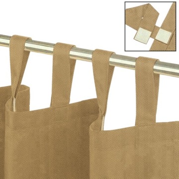 Zasłona ogrodowa na taras ogród beżowa 155x220