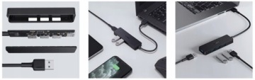 Концентратор AUKEY CB-H39 USB-C SLIM 4XUSB 3.0 5 ГБ/с