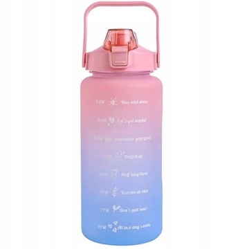 BIDON BUTELKA NA WODĘ WATER JUG 2000ML Z SŁOMKĄ