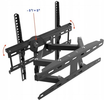 UNIWERSALNY OBROTOWY WIESZAK TELEWIZOR UCHWYT TV Slim VESA 50 55 60 65 cali