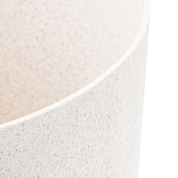 Высокий вазон на ножках Тубус, Белый Экологический