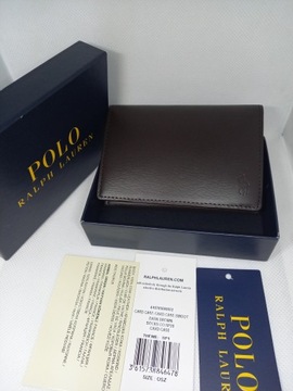 POLO RALPH LAUREN CALFSKIN CARD CASE SKÓRZANE ETUI NA KARTY