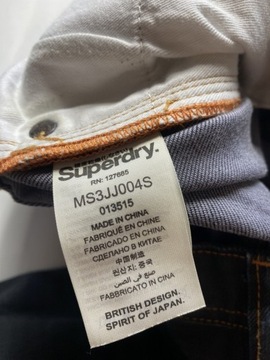 SUPERDRY Super Dry vintage oryginalne Spodnie Skinny Jeansy W 36 L 34