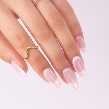 Гель для ногтей MOLLYNAILS Pro Salon 15г во флаконе с кисточкой Ледяной Розовый