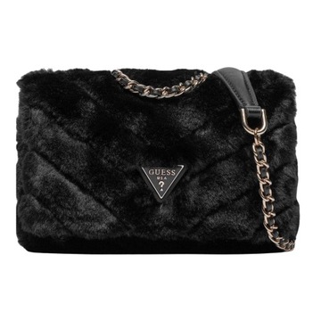 GUESS Czarna torebka Katine Convertible Xbody Flap