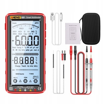 Multimetr USB woltomierz cyfrowy ekran LCD z funkcją auto