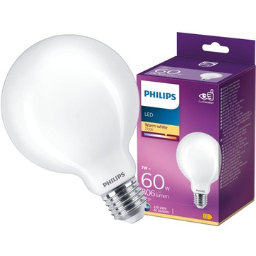 Żarówka LED G93 E27 7W = 60W 806lm 2700K PHILIPS