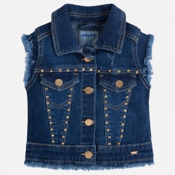 KAMIZELKA JEANSOWA MAYORAL 3406 CIEMNY JEANS 128cm