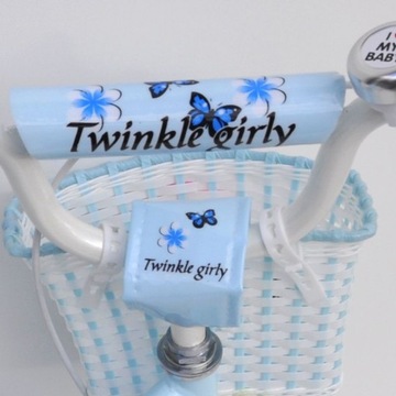 12-дюймовый велосипед TWINKLE GIRLY Butterflies Light BLUE