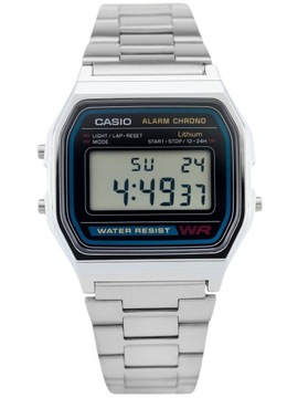 Мужские часы CASIO A158WA-1DF унисекс CLASSIC Retro идеальны для подарка