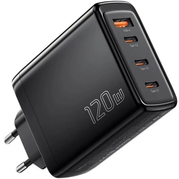 Szybka ładowarka zasilacz 4xUSB 120W QC PD3.0 GaN