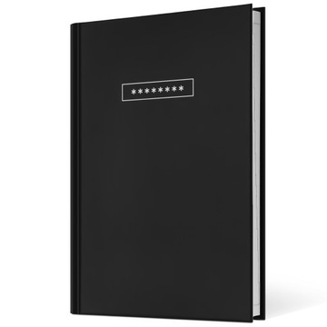 NOTES ORGAZNIER NA HASŁA INTERNETOWE NOTATNIK ZESZYT DOSTĘPY HASŁO PASSWORD