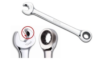 SATA KLUCZ PŁASKO OCZKOWY 16 MM PODWÓJNA GRZECHOTK