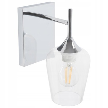 LAMPA ŚCIENNA KINKIET SREBRNA APP1231