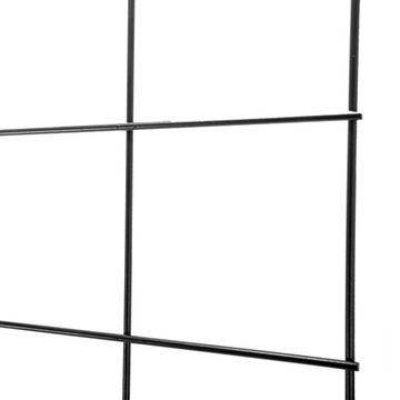 Решетка настенная черная стальная 35х120см + ручки