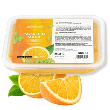 Parafina Kosmetyczna do Rąk i Stóp Isabellenails Pomarańczowa 500ml