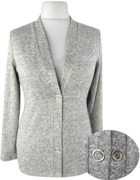 KAMILEA SWETER DAMSKI R. 40 L (SĄ 40-59 L-9XL) ZAPINANY KARDIGAN NARZUTKA