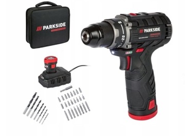 PARKSIDE Akumulatorowa wkrętarka 12V PBSPA 12B2 + AKCESORIA
