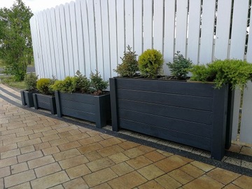 деревянный цветочный горшок с решеткой + бесплатные вставки из ПВХ