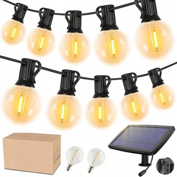 GIRLANDA SOLARNA USB OGRODOWA 30 ŻARÓWEK KULEK LED