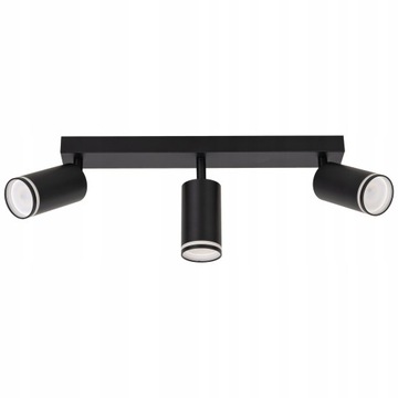 Потолочный настенный светильник, регулируемый светодиод GU10, светильник для КОМНАТЫ, черный