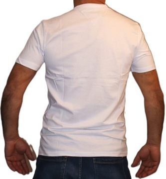 Tommy Hilfiger Koszulka T-shirt biała logo Tee L