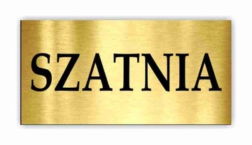 TABLICZKA na drzwi SZATNIA toaleta WC 16x12 cm