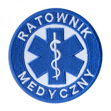 M05 EMBLEMAT RATOWNIK MEDYCZNY naszywka eskulap