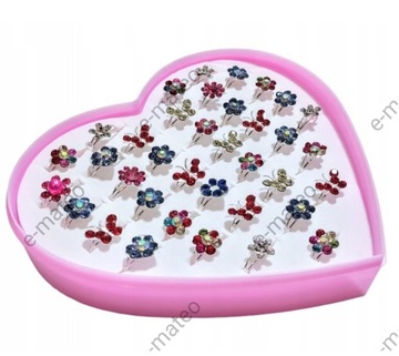 НАБОР КОЛЕЦ ДЛЯ ДЕВОЧКИ 36 Ювелирные изделия