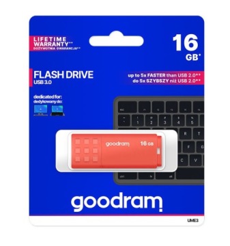 Флеш-накопитель Goodram UME3 64 ГБ оранжевый USB 3.0 60 МБ/с