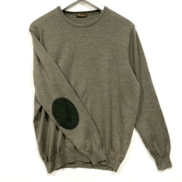 STENSTROMS PREMIUM Sweter Wełna Łatki XL
