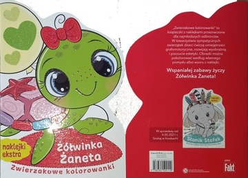 ŻÓŁWINKA ŻANETA . NAKLEJKI
