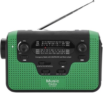 Mini radio – FM/AM/SW solarne radio z korb rczn