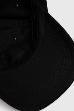 Karl Lagerfeld czapka z daszkiem bawełniana kolor czarny z aplikacją 230W34