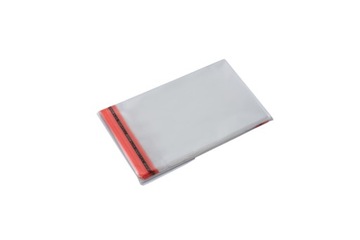 WORKI,FOLIJKI CELOFANOWE 7,5x10+3cm z taśmą 100szt