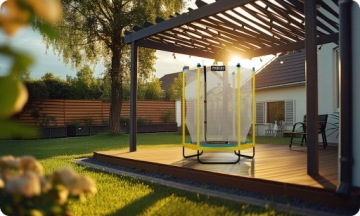 САДОВЫЙ БАТУТ ДЛЯ ДОМА 140см 4 фута НЕОСПОРТ ДЛЯ ДЕТЕЙ