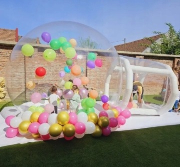 LARGE BUBBLE HOUSE 3m inflatable garden bounce house dome + PUMP