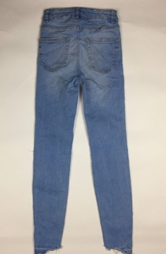 New Look Jenna skinny jeans z dziurami XXS *PWS26*