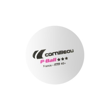 МЯЧИ P-BALL ITTF, БЕЛЫЕ, 3 ШТ. КОРНИЛО