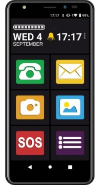 Смартфон для бабушки и дедушки MAXCOM MS554 2/32 ГБ Меню PL Для пожилых людей