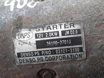 3610027010 STARTÉR 3.0 127 2007 HYUNDAI GRANDEUR II