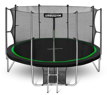 TRAMPOLINA OGRODOWA Z SIATKĄ DRABINKA 435 cm 14FT