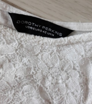 Dorothy Perkins letnia bluzka z koronką 14/ 40-42